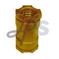 Brass PE straight type pipe coupling